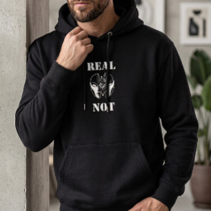 Dark Americana REAL NOT Broken Mask Minimalist Hoodie