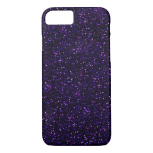Dark Amethyst Purple Glitter iPhone 8/7 Case