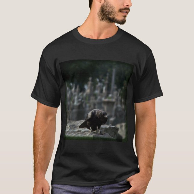 Dark And Eerie Crow T-Shirt (Front)