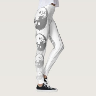 Dark and Gothic Misty Yin Yang Vampire Skull