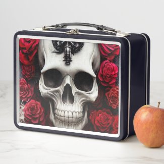 Dark and Gothic Skull and Roses