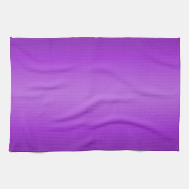 Dark and Light Purple Gradient - Violet Template Tea Towel (Horizontal)