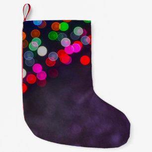 Dark and light small christmas stocking