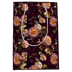 Dark and Moody Bridal Shower Wrapping Paper  Medium Gift Bag