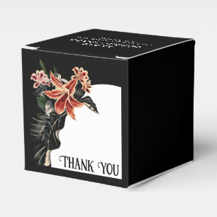 Dark and Moody Customisable Goth Wedding Favour Box