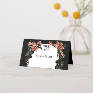 Dark and Moody Customisable Wedding Place Cards