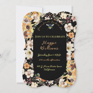 Dark and Moody Honeybee Bridal Shower