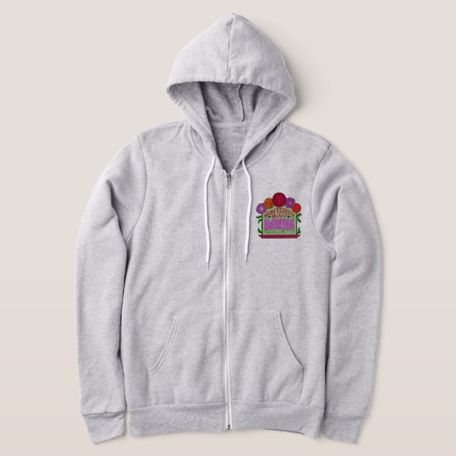 dark and moody zip  hoodie (Laydown)