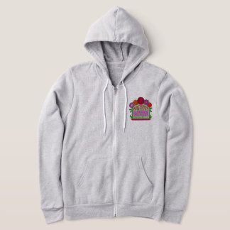 dark and moody zip hoodie