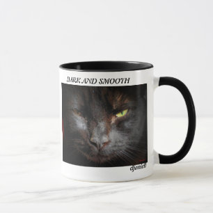 Dark and Smooth Cat Coffee cup