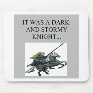 dark and stormy night cliche joke mouse mat