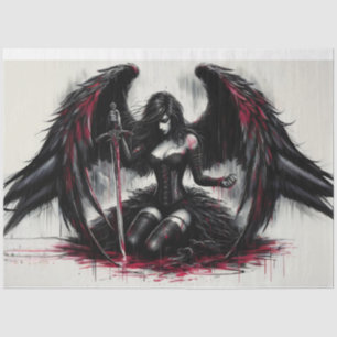 Dark Angel Comic Style Tissue Paper