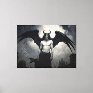 Dark Angel Lucifer Canvas Print