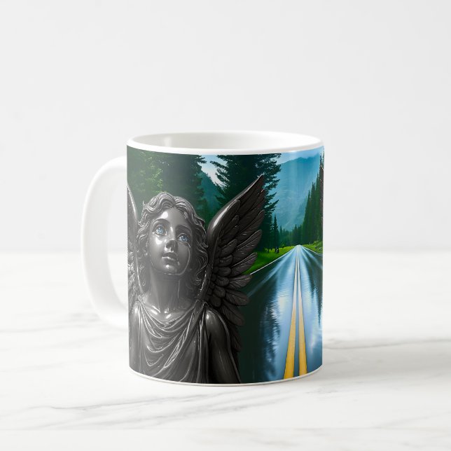 Dark Angel Mystical Gift Coffee Mug (Front Left)