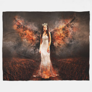 Dark Angel Personalizable Fleece Blanket