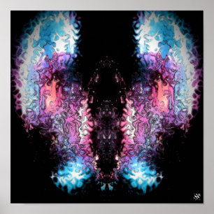 Dark angel v1 - patterns pareidolia poster