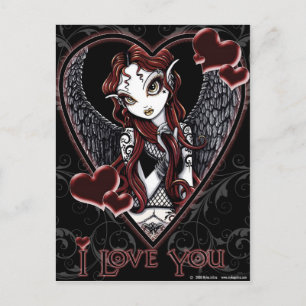 Dark Angel Valentine Postcard