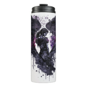 Dark Angel Valentine With Inky Dark Wings Coffee M Thermal Tumbler