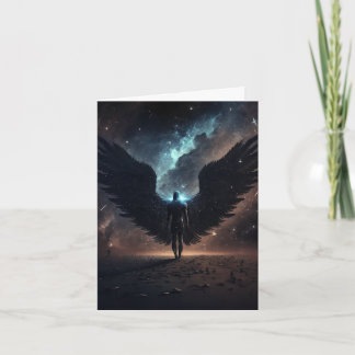 Dark Angel Wings Card