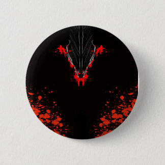 Dark Anime Fantasy Crow and Demon Art 6 Cm Round Badge