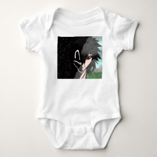 Dark Anime Fantasy Crow and Demon Art Baby Bodysuit