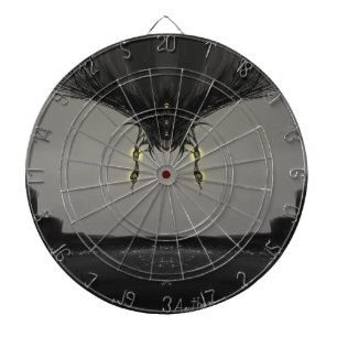 Dark Anime Fantasy Crow and Demon Art Dartboard