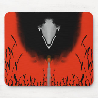 Dark Anime Fantasy Crow and Demon Art Mouse Mat