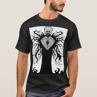 Dark Anime Fantasy Crow and Demon Art T-Shirt