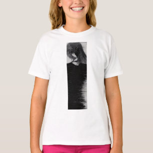 Dark Anime Fantasy Crow and Demon Art T-Shirt
