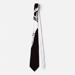 Dark Anime Fantasy Crow and Demon Art Tie