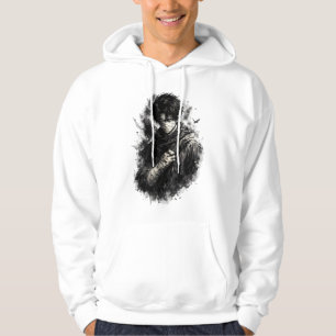 Dark Anime Warrior Bandaged Ninja Grunge Art Hoodie