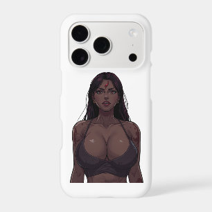 Dark Anime Warrior Woman Illustration
