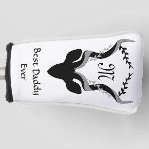 Dark Antelope Silhouette Best Daddy Ever Golf Head Cover