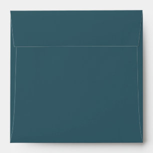 Dark Aqua Matches Wedding Invitation Envelope