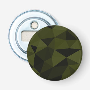Dark army green black geometric mesh pattern cool  bottle opener