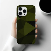 Dark army green black geometric mesh pattern cool