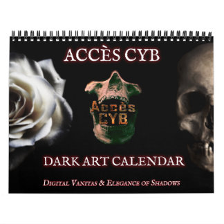 Dark Art Wall Calendar – Horizontal Format