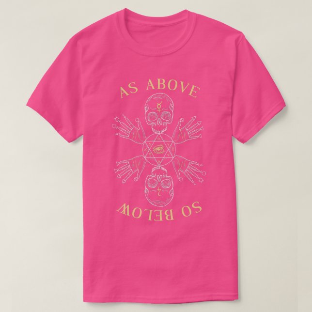 Dark As Above So Below T-Shirt (Design Front)