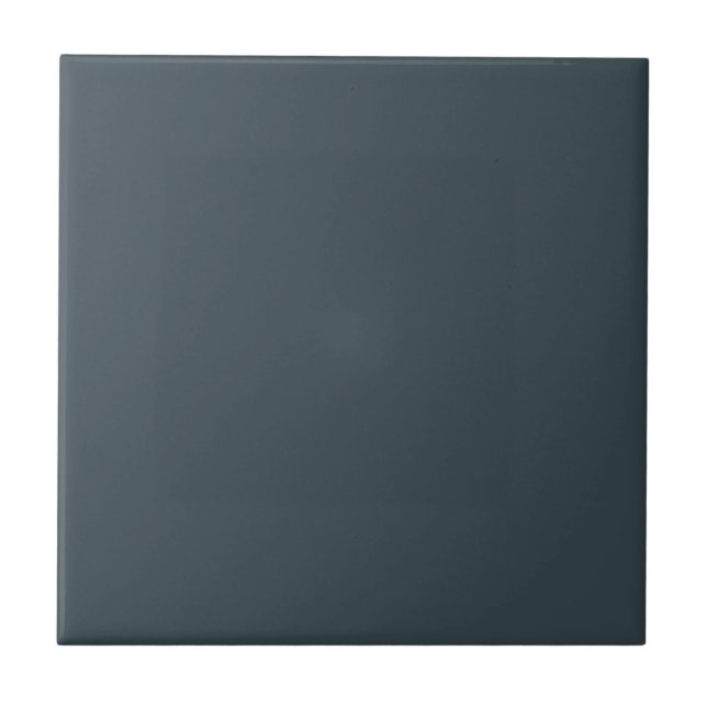 Dark Ash Grey Solid Colour Tile (Front)