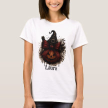 Dark Aura Shadow T-Shirt – Custom Name Gothic Grap