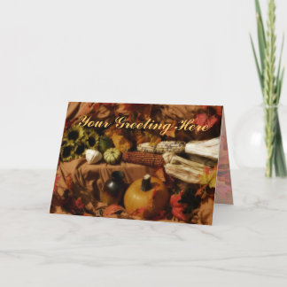 Dark Autumn Harvest Card