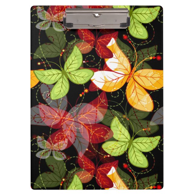 Dark Autumn Pattern Clipboard (Front)