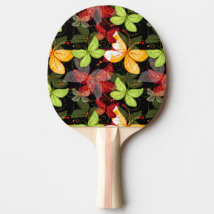 Dark Autumn Pattern Ping Pong Paddle