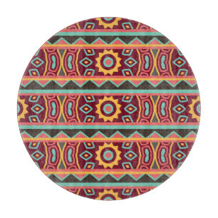Dark Background: Ethnic Aztec Seamless Cutting Board
