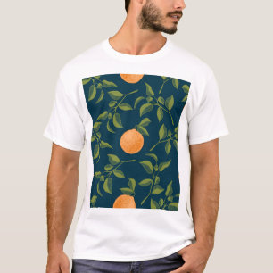 Dark Background Orange Citrus Branches T-Shirt