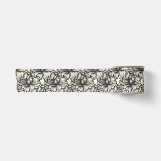 dark baroque floral satin ribbon