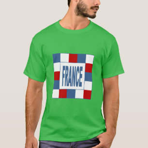 Dark basic tee-shirt green clover FRANCE T-Shirt