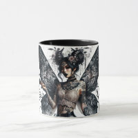 Dark Beauty Gothic Asian Fairy Tattoos & Whip