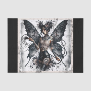 Dark Beauty Gothic Asian Fairy Tattoos & Whip Tissue Paper