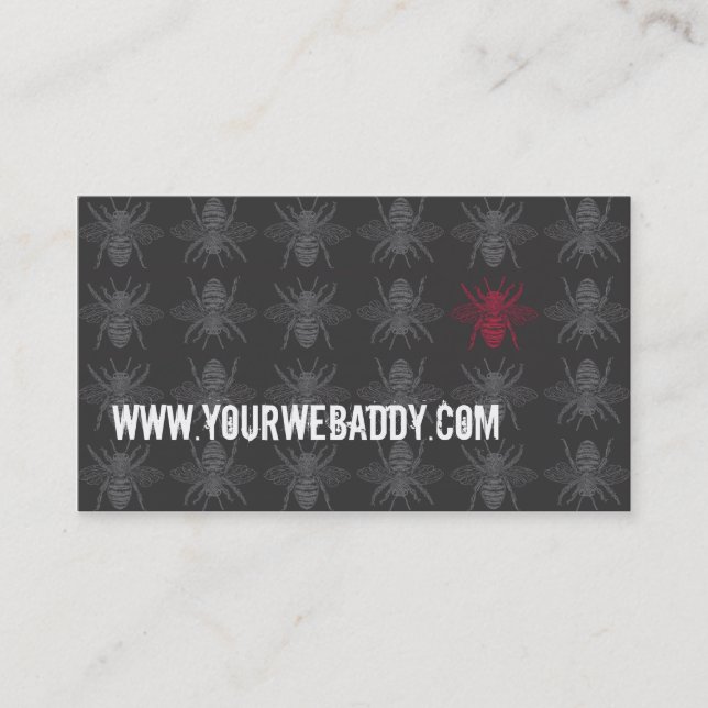 Dark Bees Bizcard Business Card (Front)
